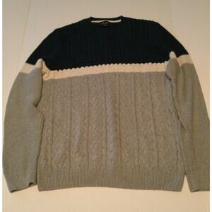 Tasso Elba Mens Orli Cable Knit Sweater XL